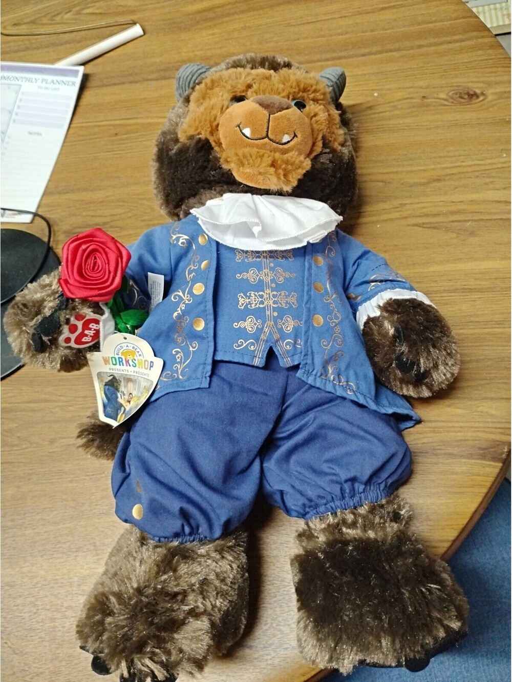 Build A Bear/Disney Beauty & Beast 19" Beast In Outfit